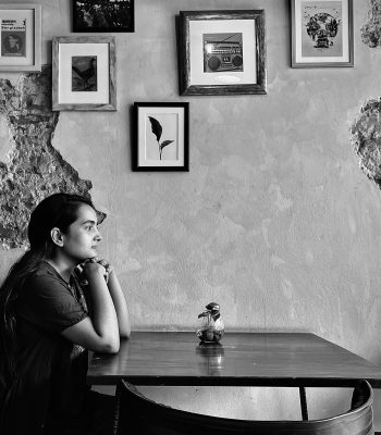 Woman reflecting on life timeline and feeling behind in life